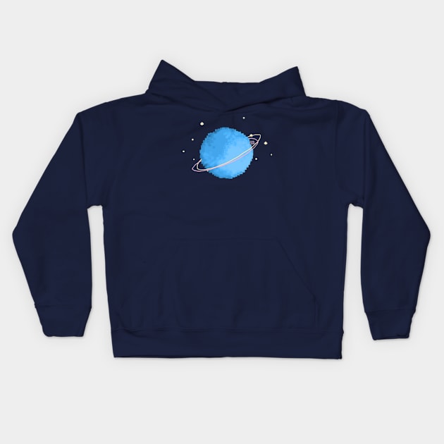 SUPER PLANET Kids Hoodie by pixelcrush